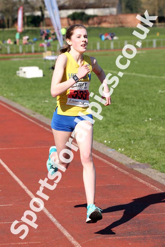 Girls Under-15s 5k Road Race, Stanley Park, Blackpool. Photo: David T. Hewitson/Sports for All Pics